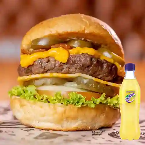 Combo Hamburguesa Freddie Mercury + Quatro 400ml