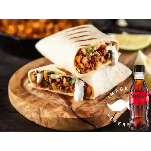 Combo Burrito Mixto + Coca Cola Sin Azúcar 250ML