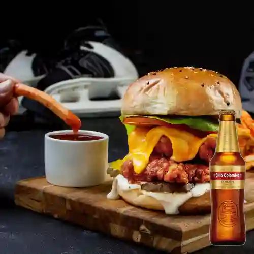 Combo Buffalo Chicken Sandwich + Club Col. Dorada 330ml