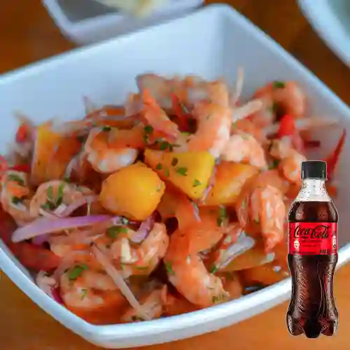 Combo Ceviche Tropical + Coca Cola Sin Azúcar 400 ml