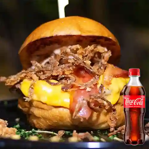 Combo Burger Cheese Americana +Cocacola Orig 400ml