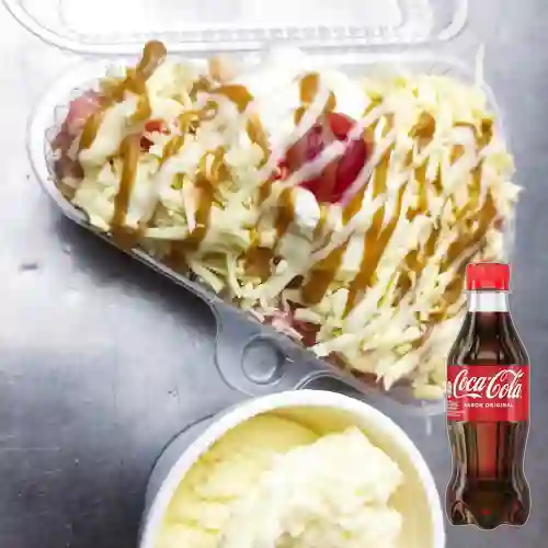 Combo Ensalada de Frutas 8 Onzas + Coca Cola 250 ml