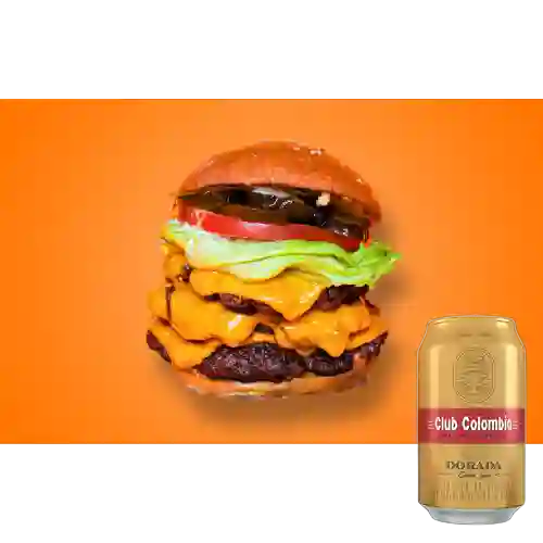 Combo Hollywood + Club col. Dorada Lta 330ml