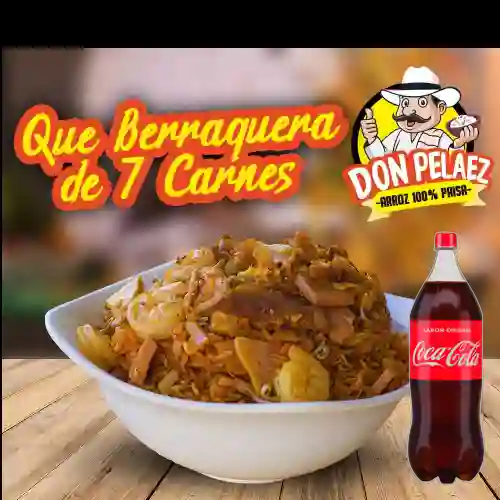Berraquera 7 Carnes,5 Porciones +CocaCola Org 2.5l