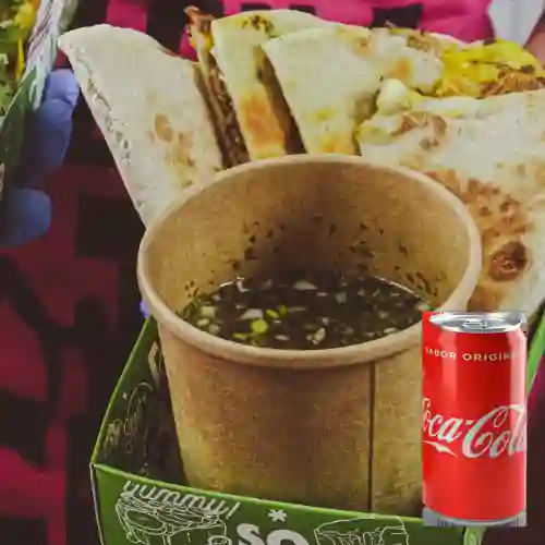 Combo Quesadilla de Res + Coca Cola 235ml