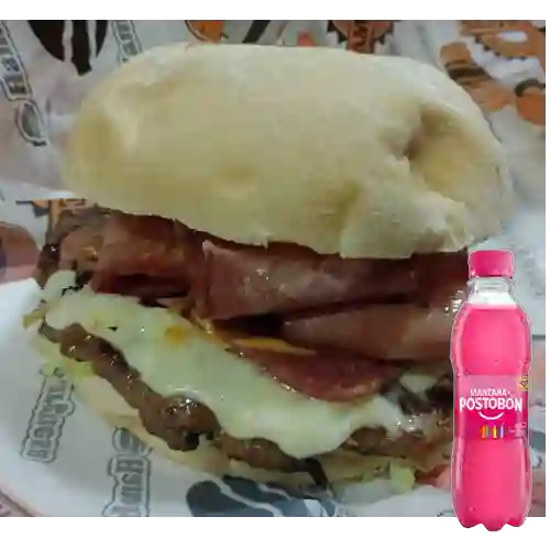 Combo Hamburguesa Especial 2 + Manzana 250 ml