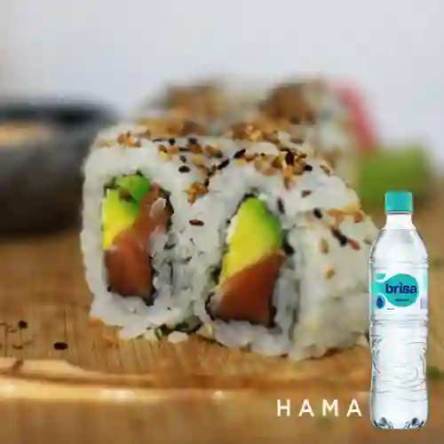 Sushi Philadelfia 10 Bocados +Agua Brisa S/gas 600ml
