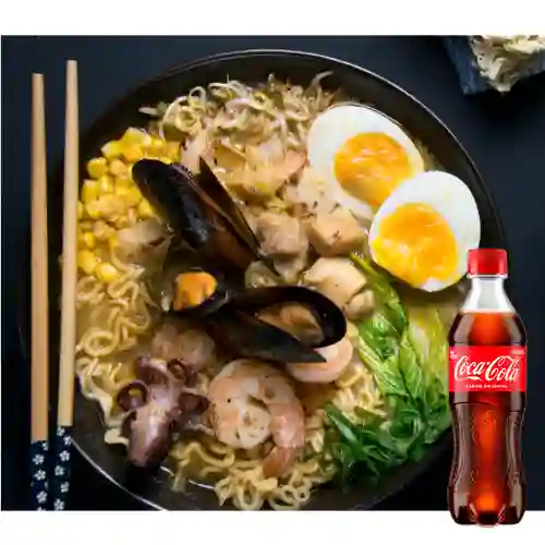 Ramen Mariscos Tom Yum Goong + CocaCola Org 400ml