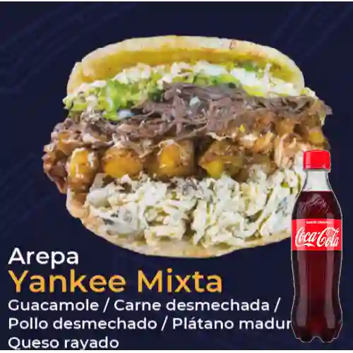 Combo Arepa Yankee Mixta + Coca-cola Original 500ml