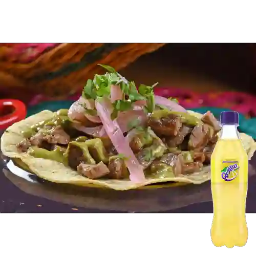 Combo Taco Lomo de Res X 3 + Quatro Original 400ML