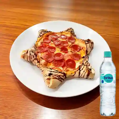 Combo Pizza Pepe Lover + Brisa Sin Gas 600ML
