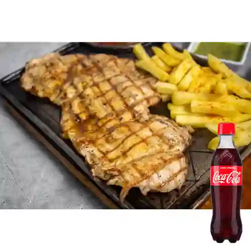 Combo Pechuga Al Carbón +Cocacola Orig 400ml