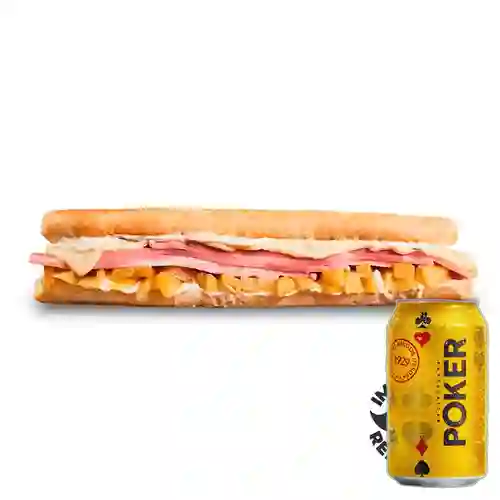 Combo Sándwich de Pollo Hawaiano + Poker Lta 330ml