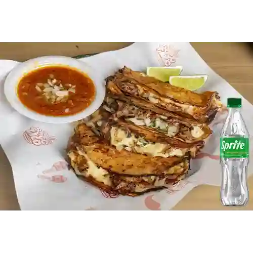 Combo Quesabirria X3 + Sprite Original 400ml