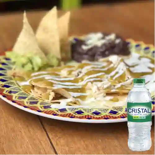 Combo Enchiladas + Cristal con Gas 400 ml