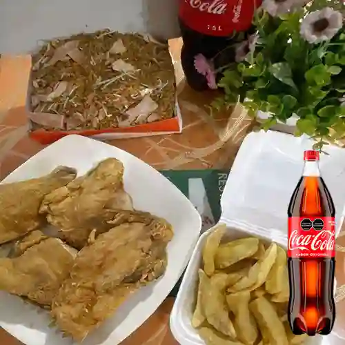 Promocion para 4 Personas (#29) + Cocacola Org 1.5l