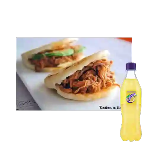 Combo Arepa Rellena + Quatro Original 400ML