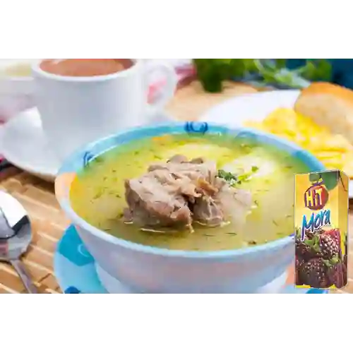 Combo Caldo de Costilla + Hit Mora 200 ml