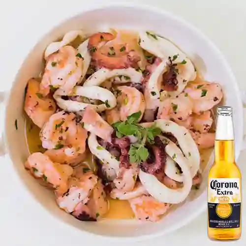 Combo Mix de Mariscos + Corona 330 ml