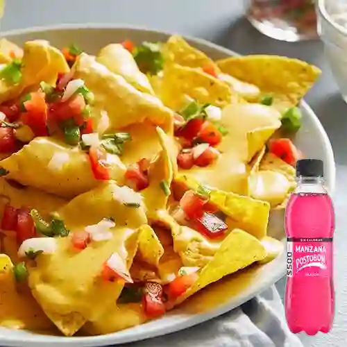 Combo Nachos + Postobón Manzana Sin Azúcar 400 ml