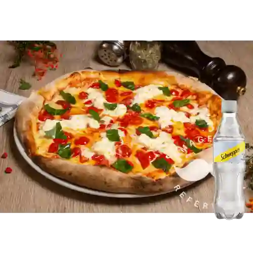 Combo Pizza Margarita + Schweppes Soda 400ml