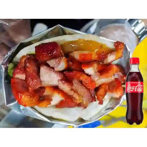Combo Arepa c/ Costilla +Cocacola Orig 400ml