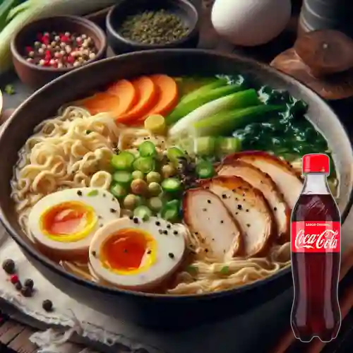 Combo Miso de Pollo + Coca-Cola Sabor Original 400 ml