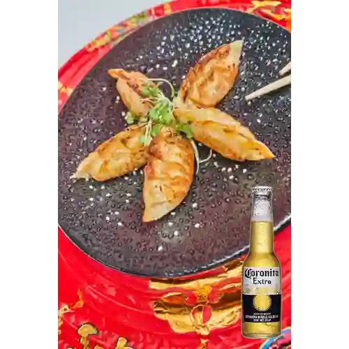 Combo Cao Dumpling + Cerveza Coronita Bot. 210ml