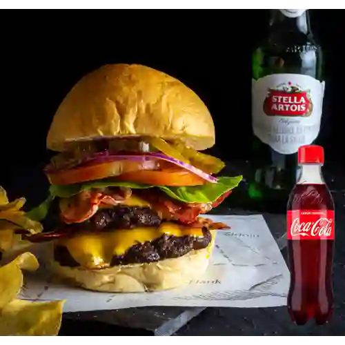 Combo Hamburguesa Queen +Cocacola Orig 400ml