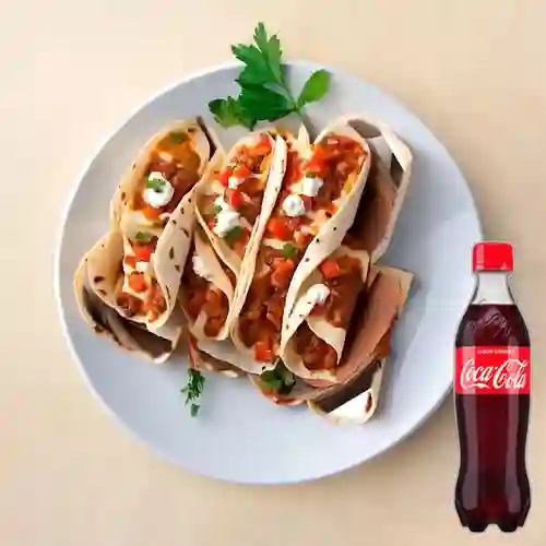 Combo Enchiladas de Cerdo BBQ +Cocacola Orig 400ml