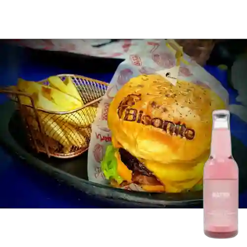 Hamburguesa Colonizadores +Hatsu Frambuesa&Rosas 300ml