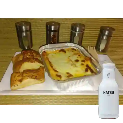 Combo Lasagna Ragú Mix + Te Blanco Hatsu 400 ml