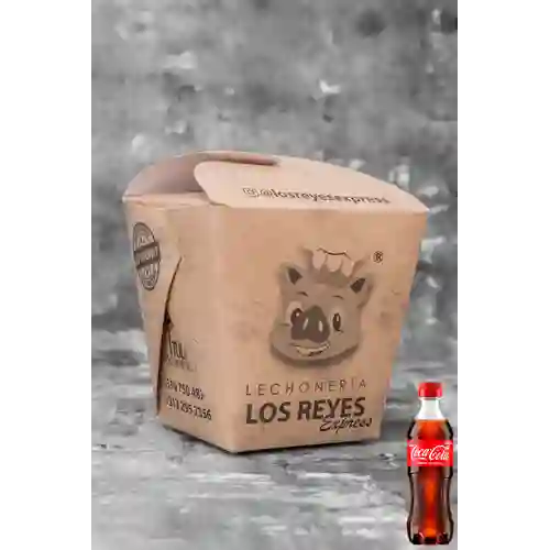 Combo Caja de Lechona + Coca Cola Original 400 ml
