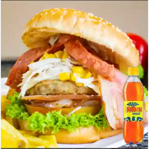 Combo Hamburguesa Super + Colombiana 250 ml