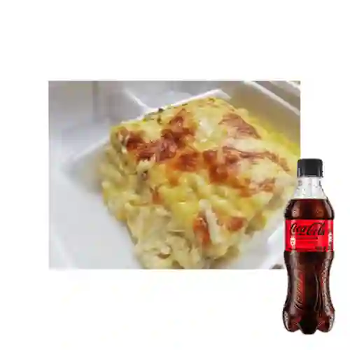 Lasaña Pollo Salsa Bechamel +CocaCola S/az 400ml