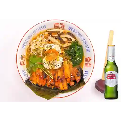 Combo Shoyu Ramen Pollo Josper + Stella Artois 330ml