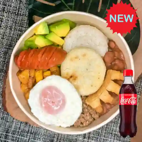 Combo Bowl Colombiano ( Paisa ) + Cocacola Orig 400 ml