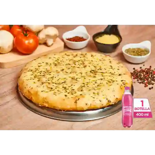 Pizza Súper Estofada Mediana +Postobón Manzana 400ml