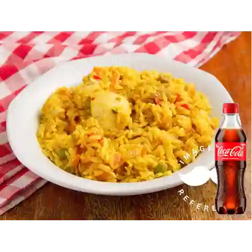 Combo Arroz con Pollo + Coca Cola Original 400 ml