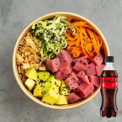 Combo Tuna Poke + Coca Cola Sin Azúcar 400 ml