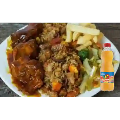 Combo 1 Arroz Paisa con Costillas + Hit Mango 500 ml