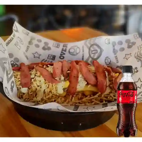 Combo Salchipapa Sencilla +cocacola S/Az 400ml