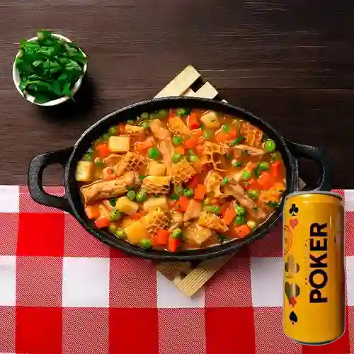 Combo Mondongo + Cerveza Poker Lta 269ml