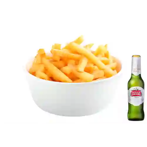 Combo Mom Fries + Cerveza Stella Artois Bot. 330ml