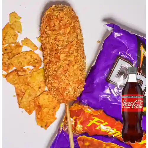 Combo Flaming Hot + Coca-Cola Sabor Ligero 400 ml