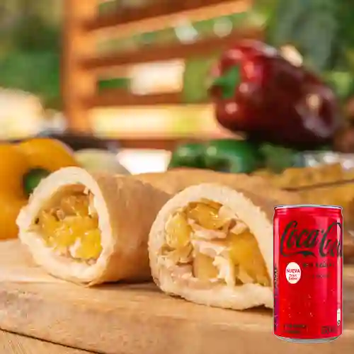 Combo Empanada Hawaiana + Coca Cola Sin Azúcar 235ml