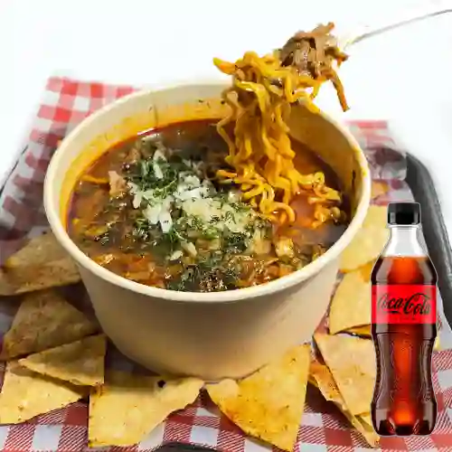 Combo Ramen de Birria + Coca-Cola ZERO 400ml