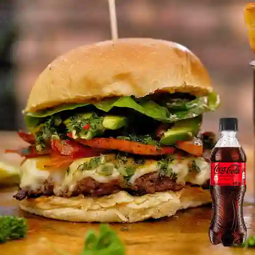 Combo Hamburguesa Garnet 140gr +Cocacola S/az 400ml