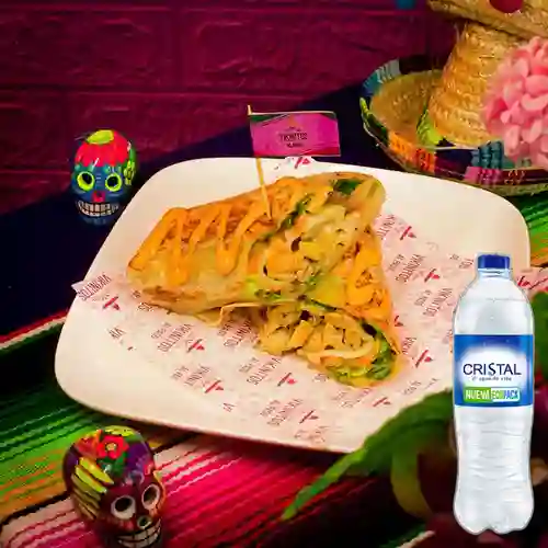 Burrito Vikinito Res/Mixto Peq +Cristal S/gas 600ml