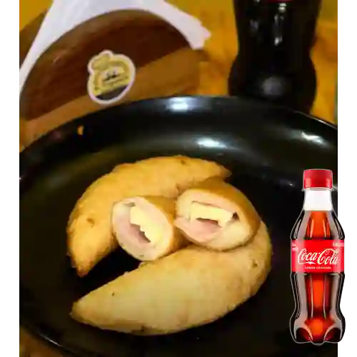 Empanada de Jamón&Queso 15cm +Cocacola Org 250ML
